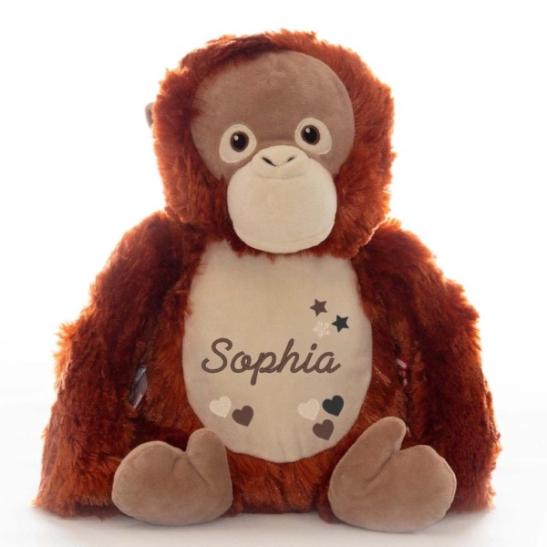 Stofftier Orang-Utan bestickt mit Namen